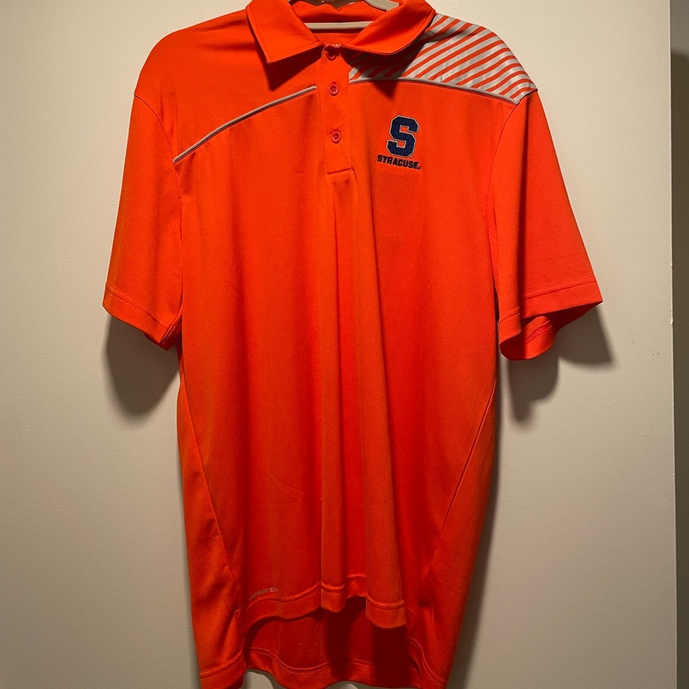 Ping Orange Syracuse 'S' Logo Polo Shirt